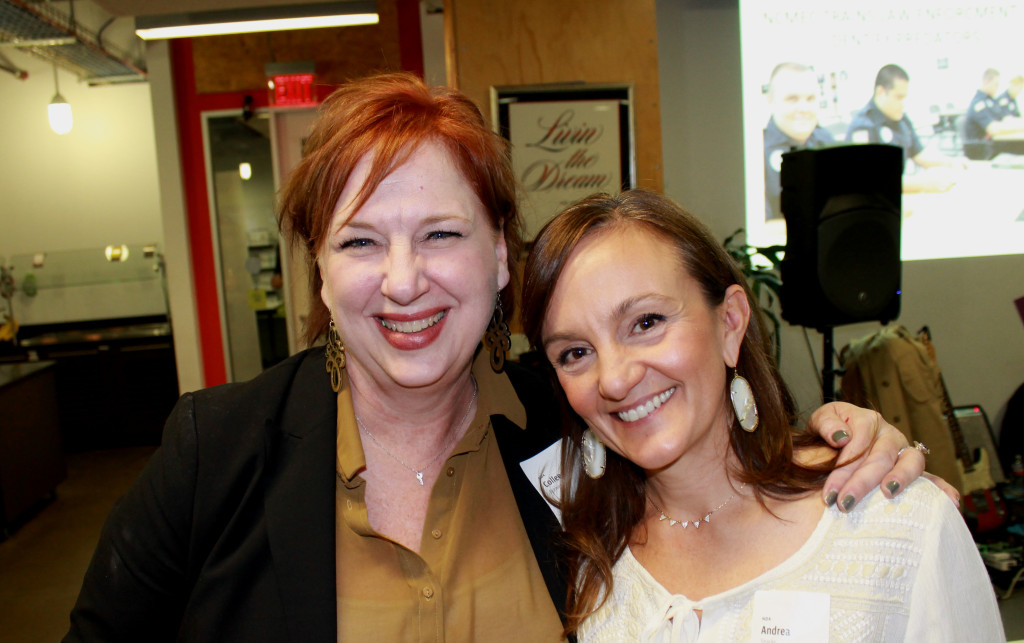 Colleen Brewer (left) and Andrea Sparks, from the National Center for Missing and Exploited Children Texas Regional Office.