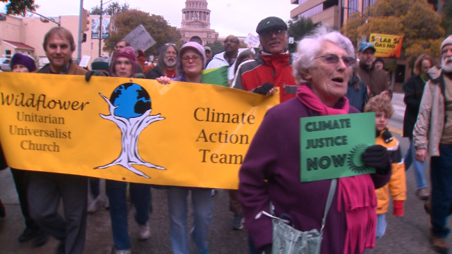 Hundreds Protest In Austin To Demand Climate Change Action