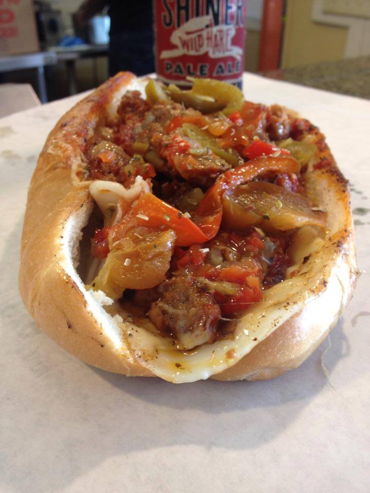 Italian Sausage sub from Delaware Sub Shop