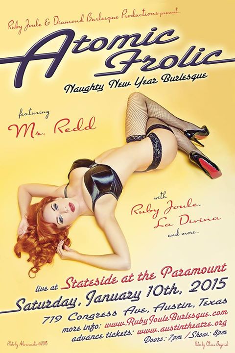 Get your burlesque on at the Atomic Frolic New year! 
