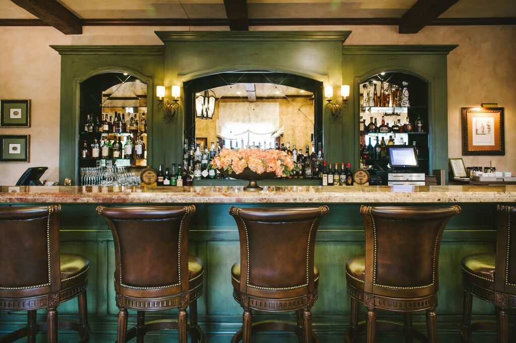 The bar at Visconti Ristorante & Bar. Photo courtesy Hotel Granduca Austin. 