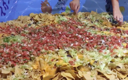 This Austin Birthday Boy and Friends Dove Right Into a Kiddie Pool Full of Nachos