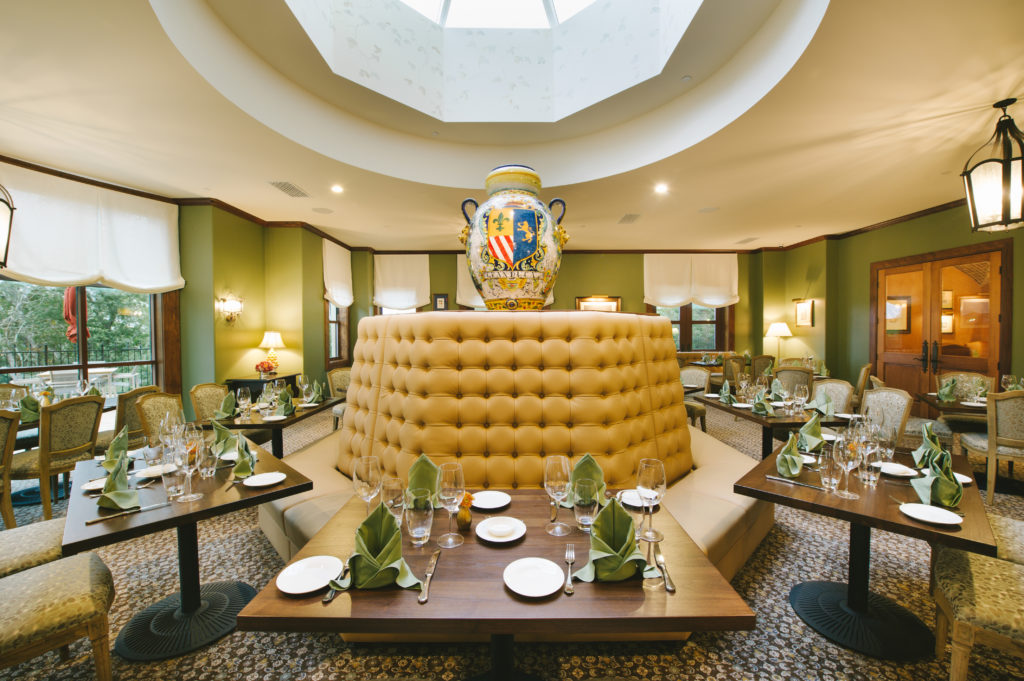 The dining room at Visconti Ristorante & Bar. Photo courtesy Hotel Granduca Austin. 