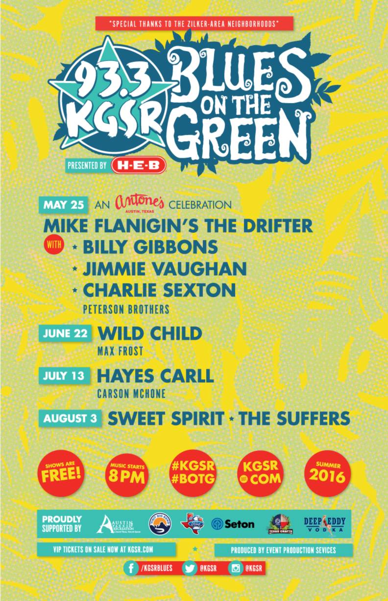 Blues on the Green schedule