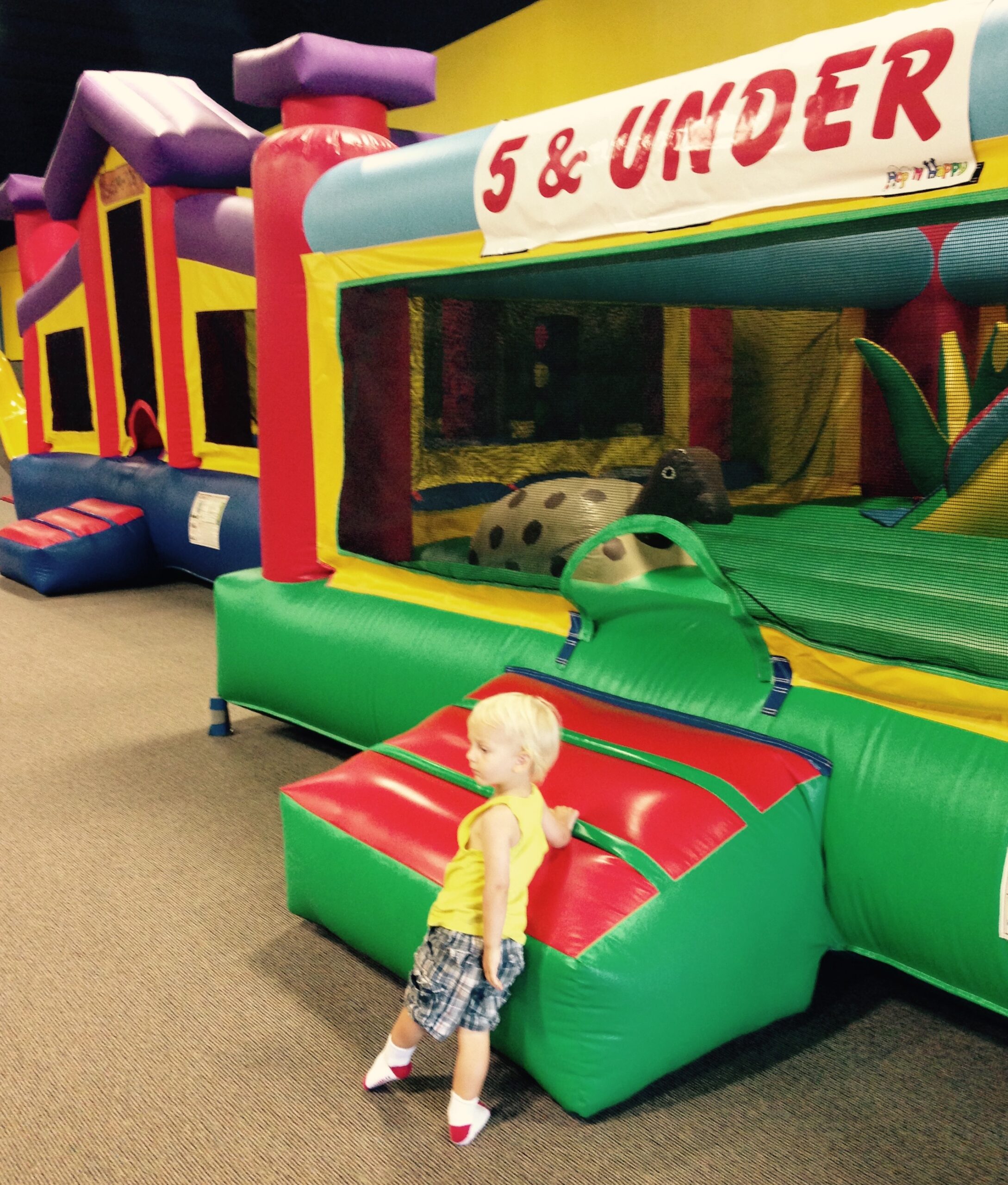Bounce houses for kids ages five and under