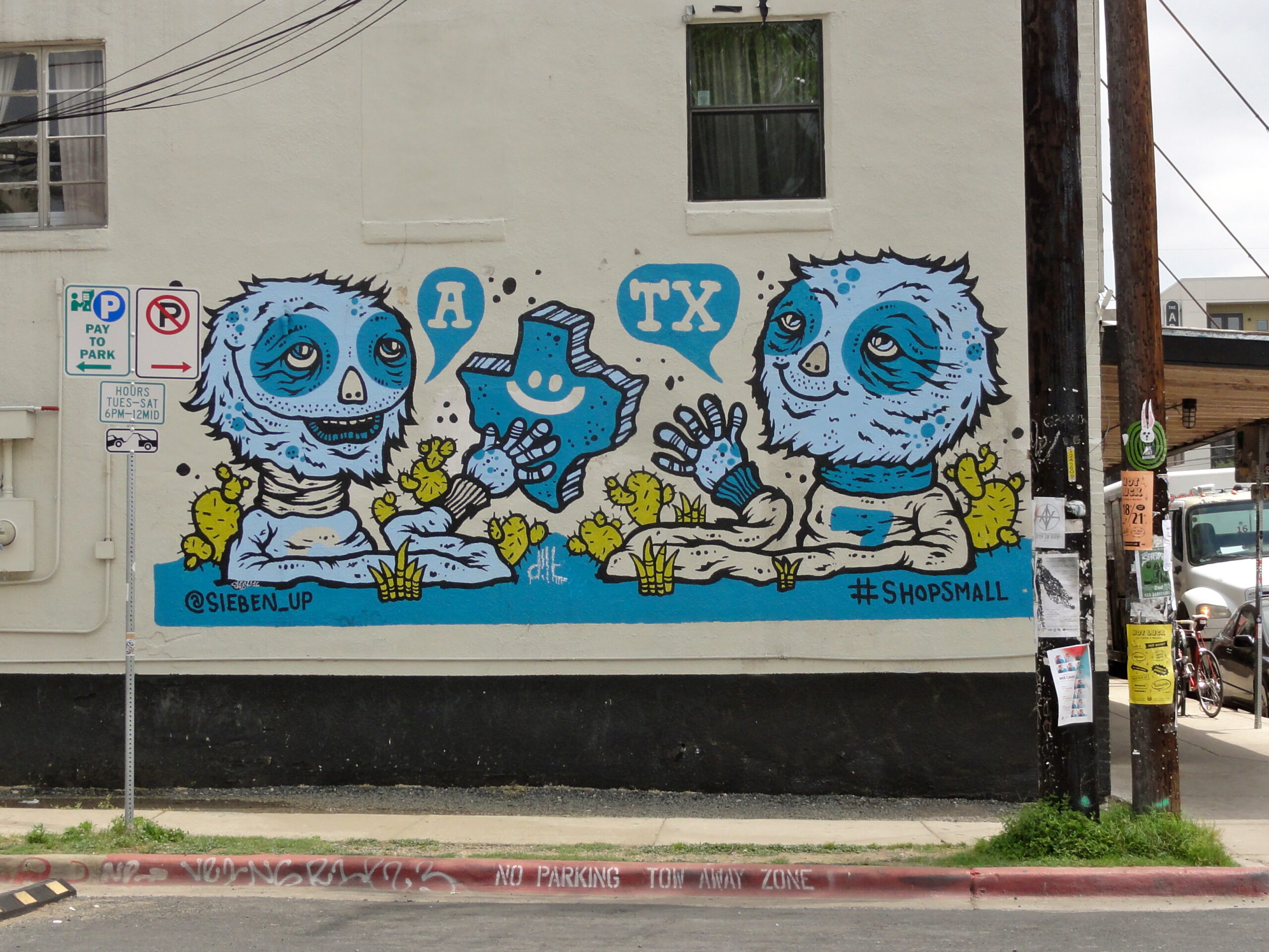 Blue Monsters Mural