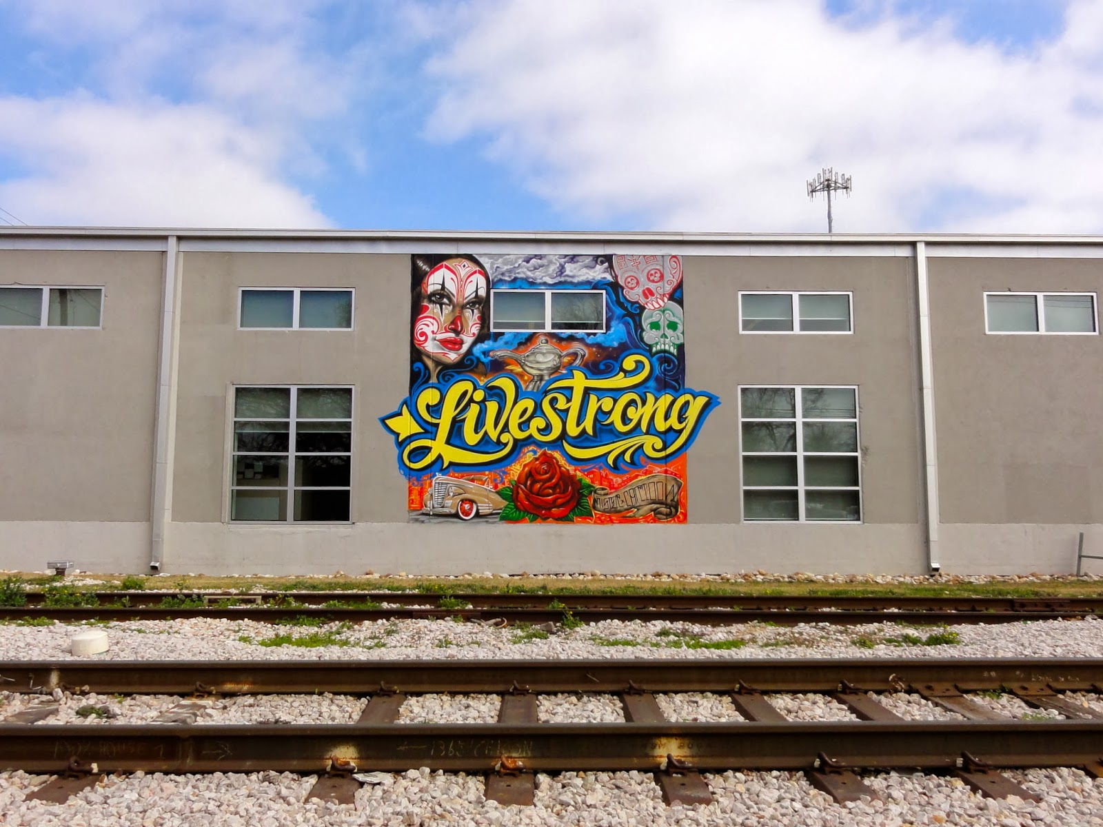 Austin mural Livestrong: 2201 E 6th 