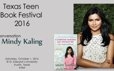 2016 Texas Teen Book Festival — October 1