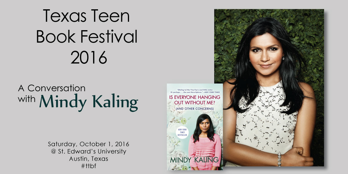 Mindy Kaling, Texas Teen Book Festival 2016 Free Fun in Austin