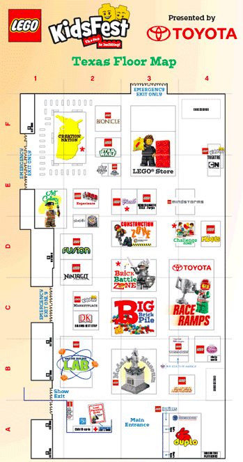 Lego KidsFest Floor Map