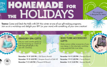 Homemade for the Holidays: Teen Spa Gift Workshop