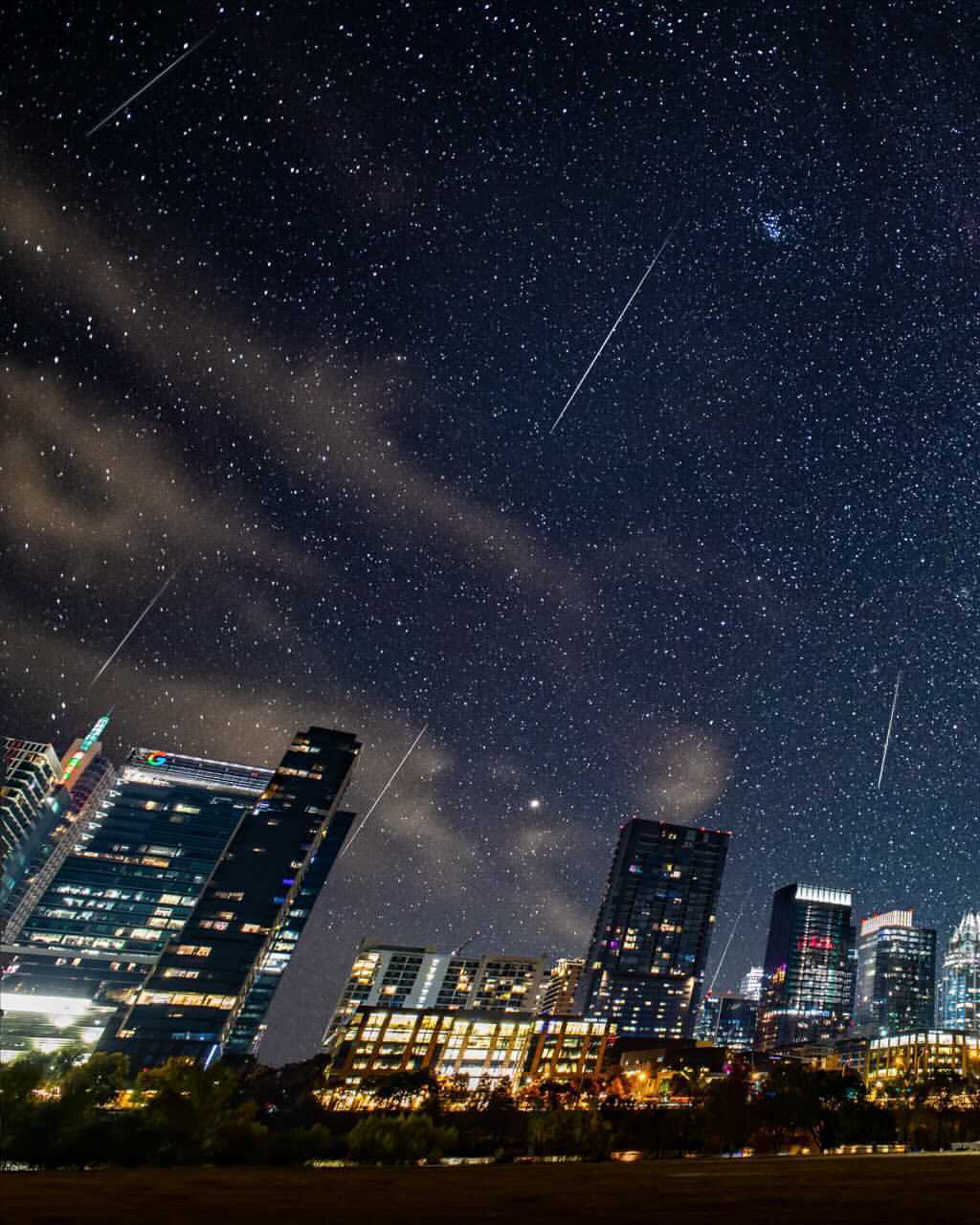 Pictures of the 2020 Perseid Meteor Shower in Austin